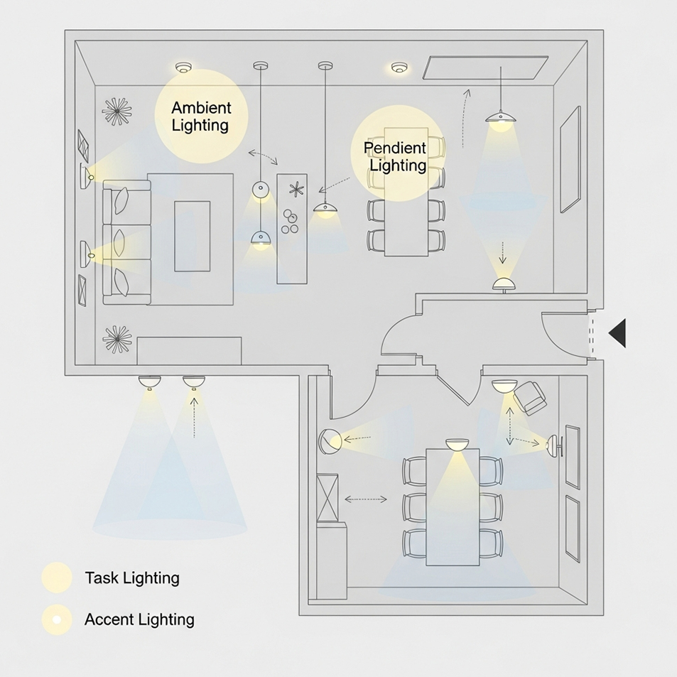 Interior Lighting Layout